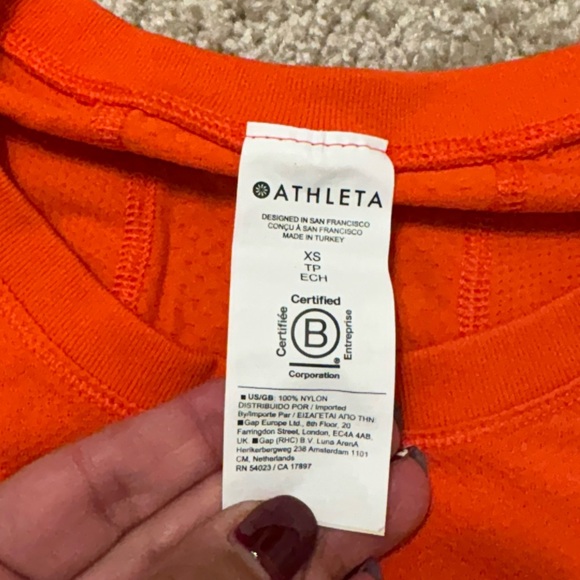 NWOT-Athleta Momentum Seamless Top, XS - Picture 8 of 8